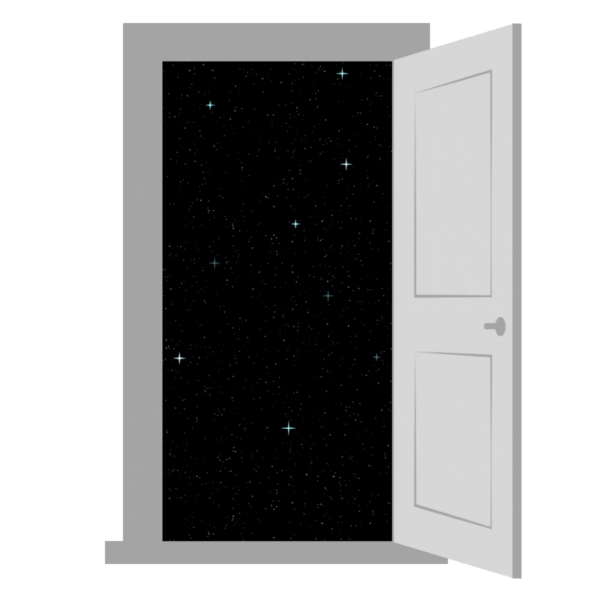 opening door